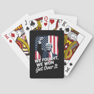 Jeu De Cartes Trump a Gagné Passons à Autre Chose Victoire de Tr