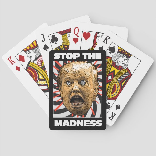 Jeu De Cartes Trump - ARRÊTEZ LA FOLIE ! (dos)