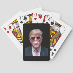 Jeu De Cartes Trump Bubble Gum rose drôle Président des États-Un
