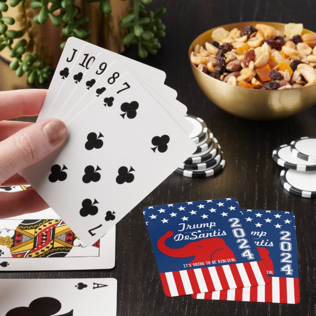 JEU DE CARTES TRUMP DESANTIS 2024 BIBLIQUE (In Situ)