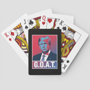 Jeu De Cartes Trump GOAT Élection 2024 Républicain Vintage