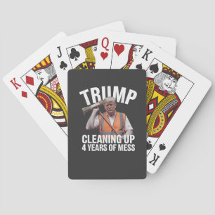Jeu De Cartes Trump nettoie 4 ans de déchets de poubelle