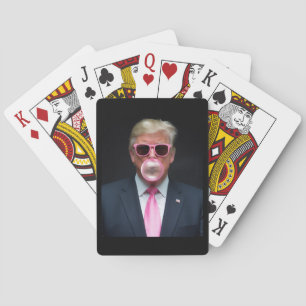 Jeu De Cartes Trump Pink Bubble Gum Président 47 USA