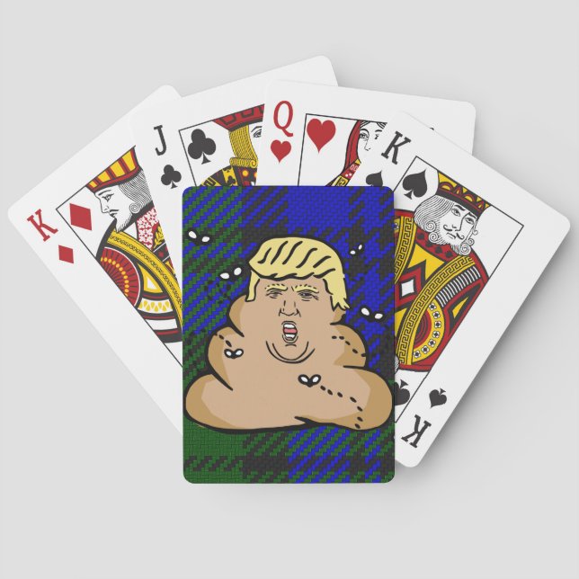 Jeu De Cartes trump plaid poop (dos)