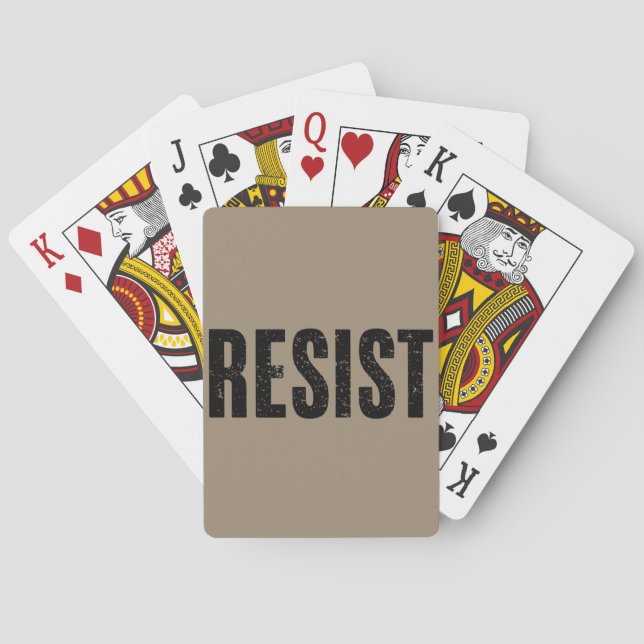 Jeu De Cartes Trump résiste à la contestation anti-politique de  (dos)