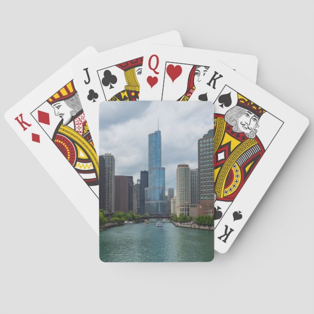Jeu De Cartes Trump Tower Chicago River (dos)