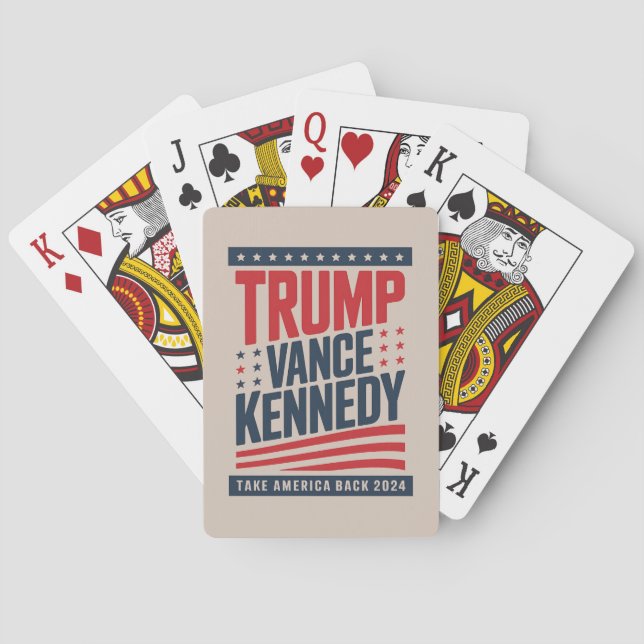 Jeu De Cartes Trump Vance Kennedy Reprendre l'Amérique 2024 (dos)