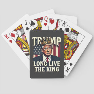 Jeu De Cartes Trump Vive le Roi Pro Trump Patriotique 