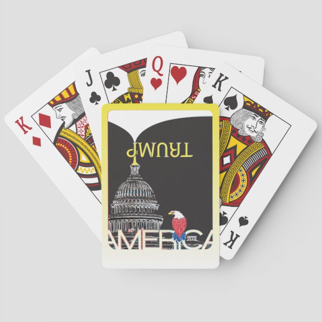 Jeu De Cartes Trumpet et Capitole TRUMP (dos)