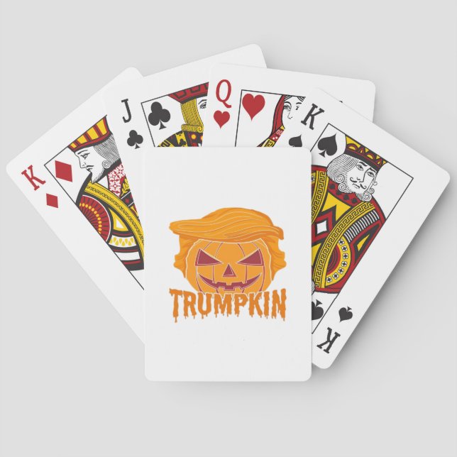 Jeu De Cartes Trumpkin Classic - Style Président Citrouille (dos)