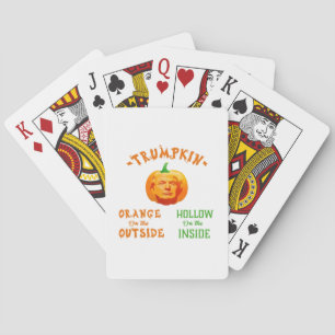 Jeu De Cartes Trumpkin drôle Halloween classique