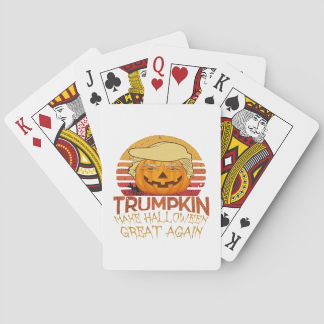 Jeu De Cartes Trumpkin Halloween Funny Classic (dos)
