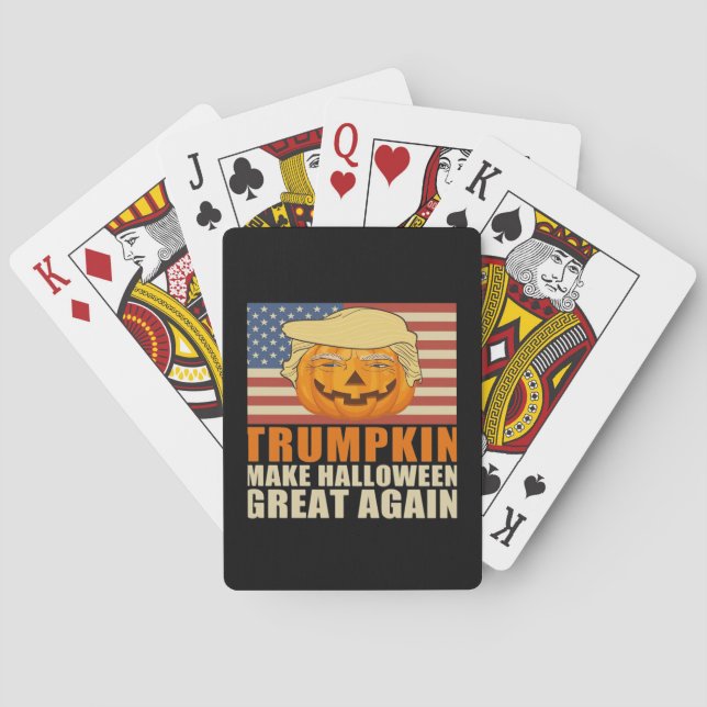 Jeu De Cartes Trumpkin Halloween Funny Classic & Basic Design (dos)