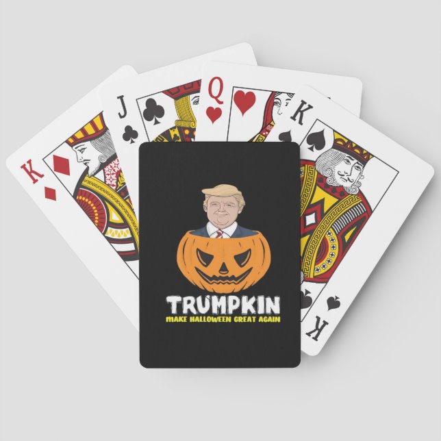 Jeu De Cartes Trumpkin Rendre Halloween grand à nouveau classiqu (dos)