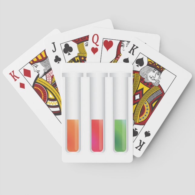 Jeu De Cartes Tubes à essai de science (dos)
