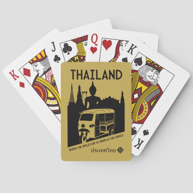 Jeu De Cartes Tuk Tuk Thaïlande (dos)