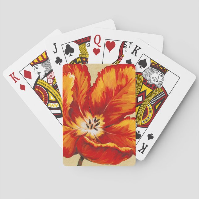 Jeu De Cartes Tulipe de perroquet I (dos)