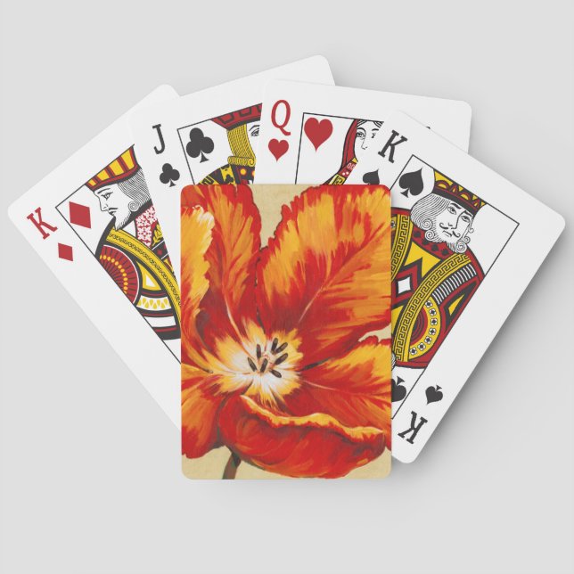 Jeu De Cartes Tulipe de perroquet I (dos)