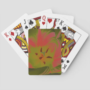 Jeu De Cartes Tulipe rouge gothique lustrée Jouer des cartes