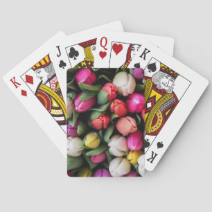 Jeu De Cartes Tulipes Fleurs colorées Printemps de Pâques