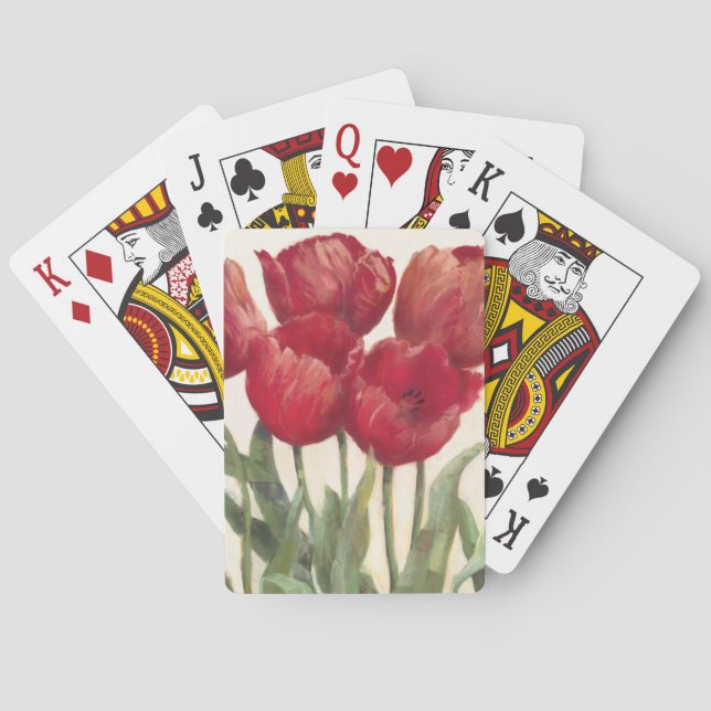Jeu De Cartes Tulipes rouges (dos)