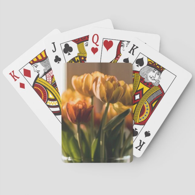 Jeu De Cartes Tulips Orange Flowers (dos)