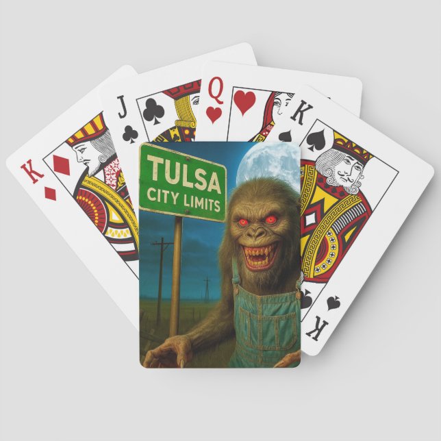 JEU DE CARTES TULSA, OKLAHOMA CARTES À JOUER.   (dos)