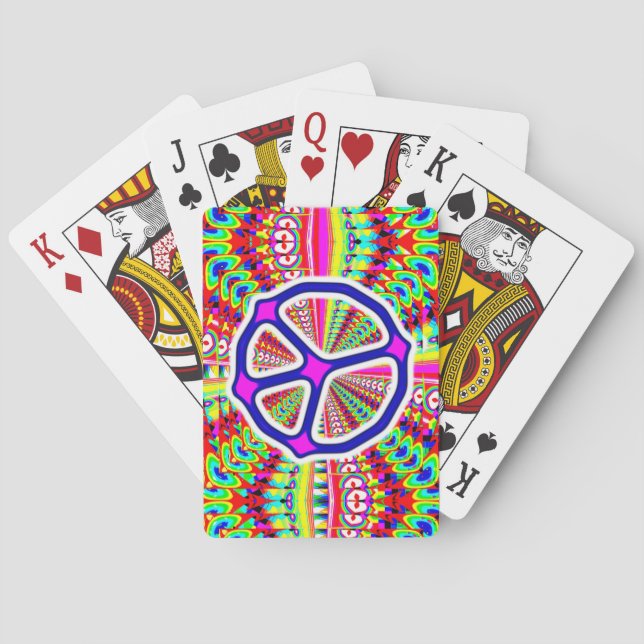 Jeu De Cartes Tunnel du temps des signes de paix Mandala (dos)