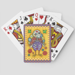 JEU DE CARTES TURQUIE BONES COLORÉS FOLK MERCI OISEAU OISEAU