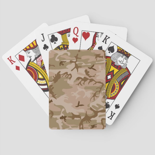 Jeu De Cartes U.S. Military Desert Sand Camouflage (dos)