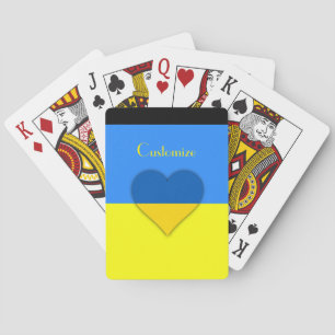 Jeu De Cartes Ukraine Drapeau bleu jaune Thunder_Cove