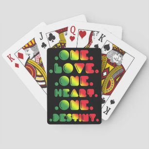 JEU DE CARTES UN AMOUR, UN COEUR, UN DESTIN.