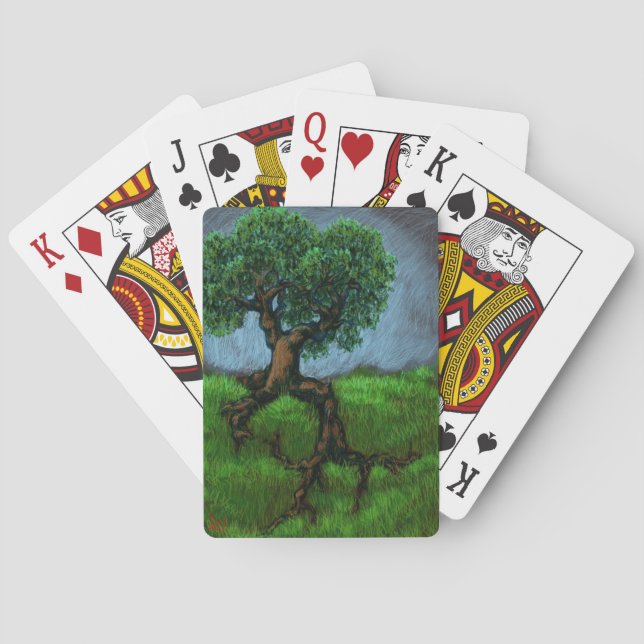 Jeu De Cartes Un arbre sur une colline (dos)