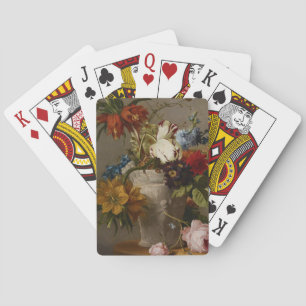 Jeu De Cartes Un arrangement avec les fleurs, 19ème siècle