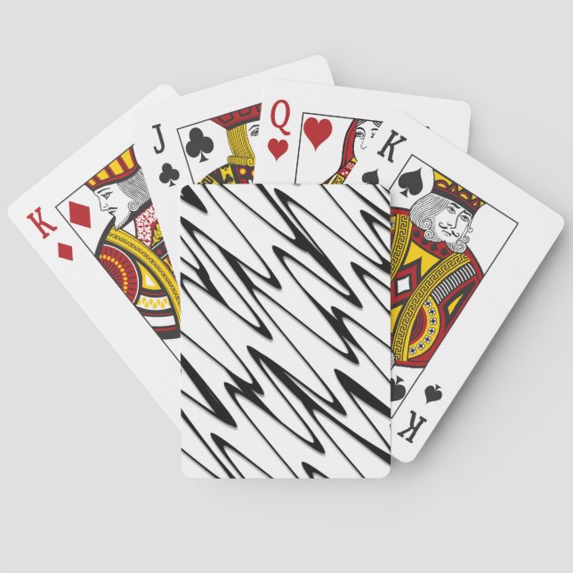 Jeu De Cartes Un art moderne Abstrait de ligne énergétique (dos)