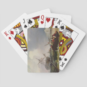 Jeu De Cartes Un bateau d'aviron se rend à l'aide d'un homme ou 