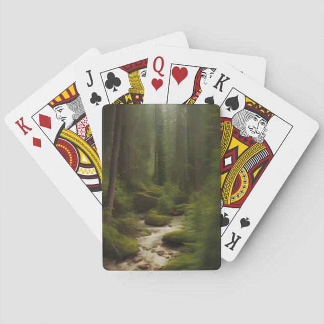 Jeu De Cartes Un Beau Fleuve Forestier (dos)