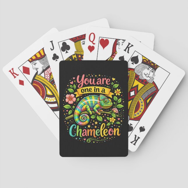 Jeu De Cartes Un caméléon unique (dos)