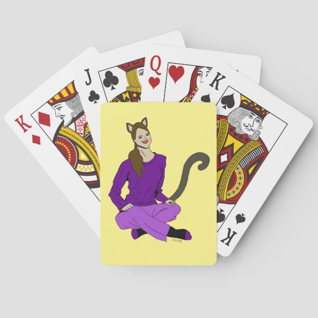 Jeu De Cartes un catgirl (dos)