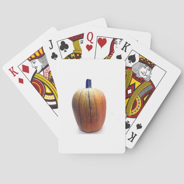 Jeu De Cartes Un Citrouille orange (dos)