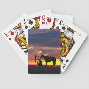 Jeu De Cartes Un Cowboy Prière Jouer Des Cartes