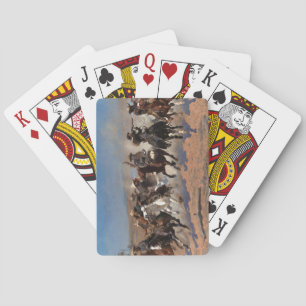 Jeu De Cartes Un Dash pour le Bois par Frederic Remington