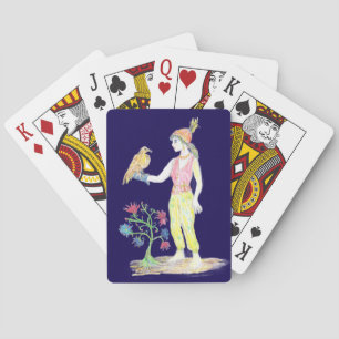 Jeu De Cartes Un dessin au crayon de couleur d'une femme