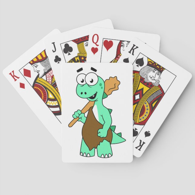 Jeu De Cartes Un Dessin Tyrannosaurus Rex Caveman. (dos)
