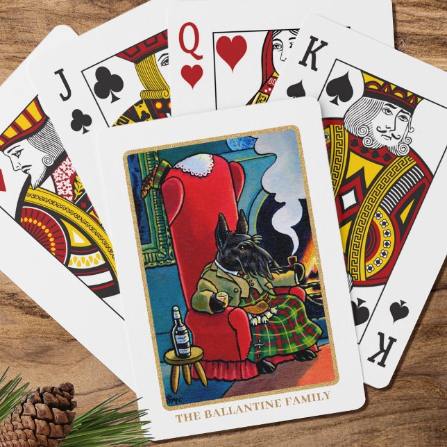 Jeu De Cartes 'Un dram de brebis' Scottie Dog Christmas Custom (Créateur téléchargé)