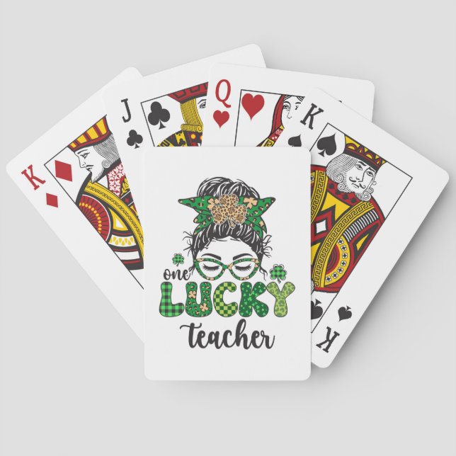 Jeu De Cartes Un enseignant chanceux - Saint-Patrick (dos)
