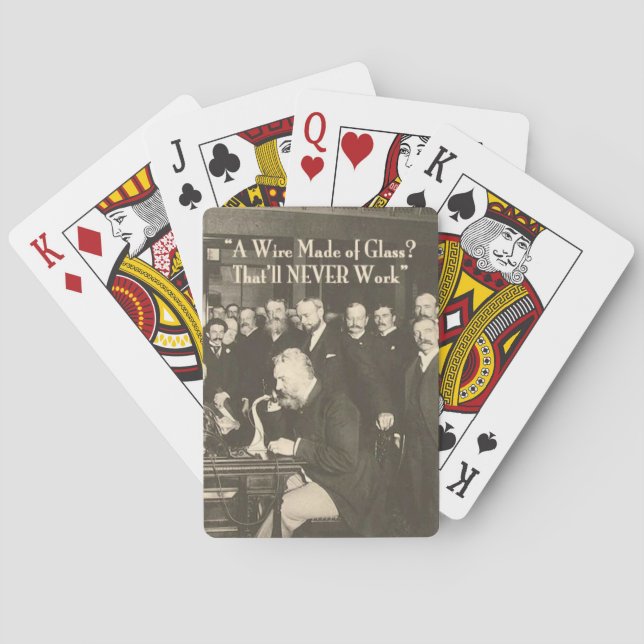 Jeu De Cartes Un fil fait de verre, une technologie humoristique (dos)