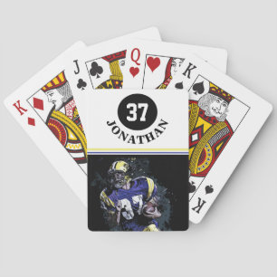 Jeu De Cartes Un footballeur américain dans le style dessin anim