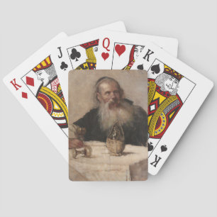 Jeu De Cartes Un homme juif boit du vin (par Olga Boznanska)