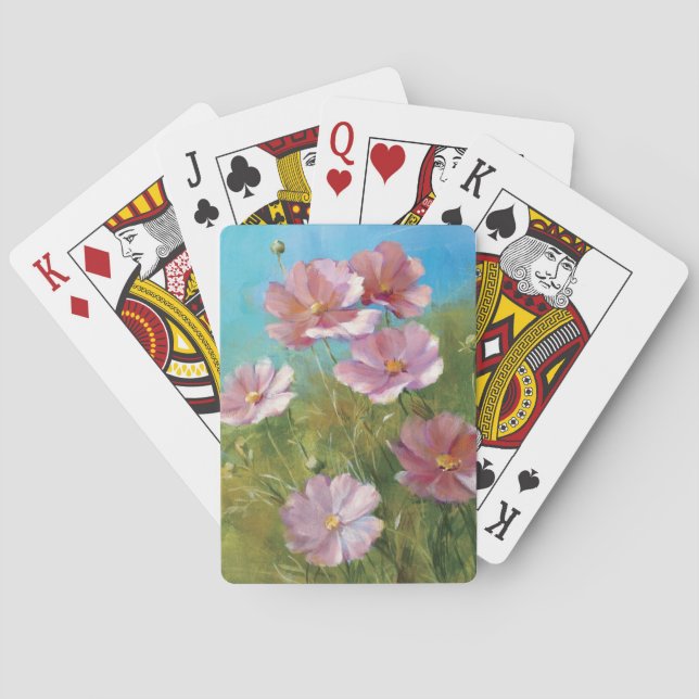 Jeu De Cartes Un jardin floral rose (dos)